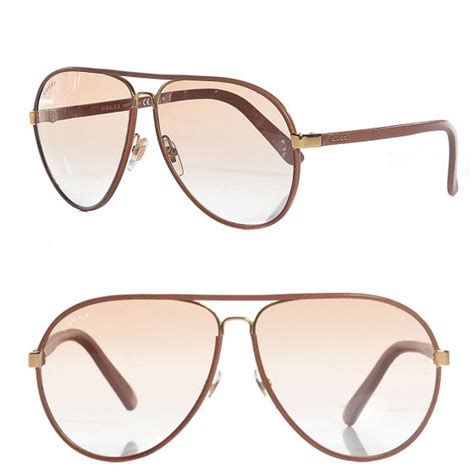 GUCCI Aviator Sunglasses 2887/S Brown 104637 